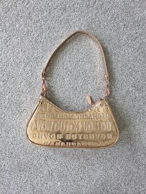 Von Dutch Metallic Gold Mini Shoulder Bag